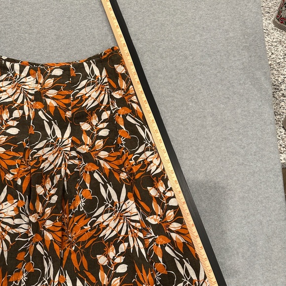 Ecologie 100% linen Floral A-line skirt - Picture 5 of 9